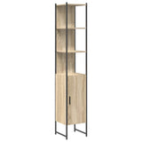 Set di mobili per il bagno con lo scaffale 3 pcs Rovere Sonoma