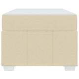 Struttura del letto con materasso Crema 90 x 190 cm Tessuto