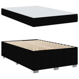 Struttura del letto con materasso Nero 120 x 200 cm Tessuto