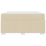 Struttura del letto con materasso Crema 140 x 200 cm Tessuto