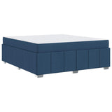 Struttura del letto con materasso Blu 180 x 200 cm Tessuto