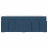 Struttura del letto con materasso Blu 180 x 200 cm Tessuto