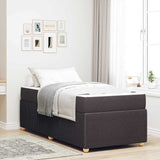 Struttura del letto Marrone Scuro 80 x 200 cm Tessuto