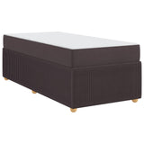 Struttura del letto Marrone Scuro 80 x 200 cm Tessuto