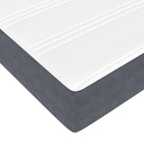 Struttura del letto Grigio scuro 80 x 200 cm Tessuto