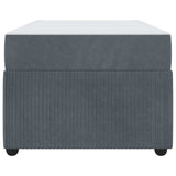 Struttura del letto Grigio scuro 100 x 200 cm Tessuto