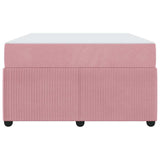 Struttura del letto con materasso Rosa 120 x 190 cm Tessuto
