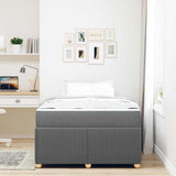 Struttura del letto Grigio scuro 120 x 200 cm Tessuto