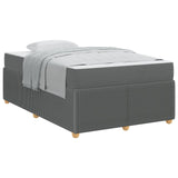 Struttura del letto Grigio scuro 120 x 200 cm Tessuto