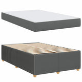 Struttura del letto Grigio scuro 120 x 200 cm Tessuto