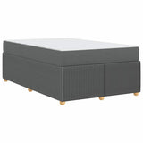 Struttura del letto Grigio scuro 120 x 200 cm Tessuto