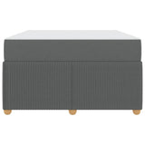 Struttura del letto Grigio scuro 120 x 200 cm Tessuto