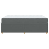 Struttura del letto Grigio scuro 120 x 200 cm Tessuto
