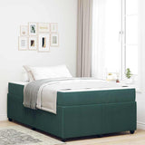 Struttura del letto Verde Scuro 120 x 200 cm Tessuto