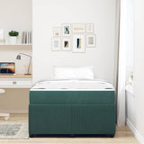 Struttura del letto Verde Scuro 120 x 200 cm Tessuto