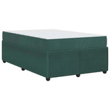 Struttura del letto Verde Scuro 120 x 200 cm Tessuto