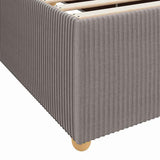 Struttura del letto con materasso Talpa 140 x 200 cm Tessuto