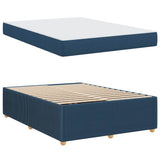 Struttura del letto con materasso Blu 140 x 200 cm Tessuto