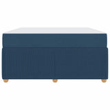 Struttura del letto con materasso Blu 140 x 200 cm Tessuto