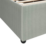 Struttura del letto Grigio chiaro 160 x 200 cm Tessuto