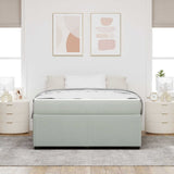 Struttura del letto Grigio chiaro 160 x 200 cm Tessuto