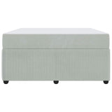 Struttura del letto Grigio chiaro 160 x 200 cm Tessuto