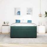 Struttura del letto Verde Scuro 160 x 200 cm Tessuto