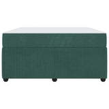 Struttura del letto Verde Scuro 160 x 200 cm Tessuto