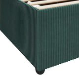 Struttura del letto Verde Scuro 180 x 200 cm Tessuto