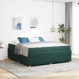 Struttura del letto Verde Scuro 180 x 200 cm Tessuto