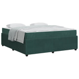 Struttura del letto Verde Scuro 180 x 200 cm Tessuto