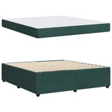 Struttura del letto Verde Scuro 180 x 200 cm Tessuto