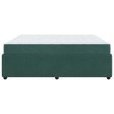 Struttura del letto Verde Scuro 180 x 200 cm Tessuto