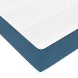 Struttura del letto con materasso Blu 200 x 200 cm Tessuto