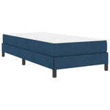 Letto a molle con materasso Blu 80 x 200 cm Tessuto