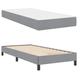 Letto a molle con materasso Grigio chiaro 90 x 190 cm Tessuto