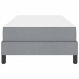 Letto a molle con materasso Grigio chiaro 90 x 190 cm Tessuto