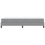 Letto a molle con materasso Grigio chiaro 90 x 190 cm Tessuto