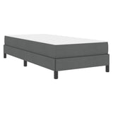 Letto a molle con materasso Grigio scuro 90 x 190 cm Tessuto