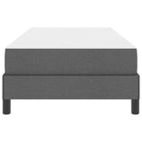 Letto a molle con materasso Grigio scuro 90 x 190 cm Tessuto