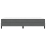 Letto a molle con materasso Grigio scuro 90 x 190 cm Tessuto