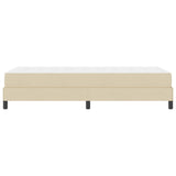 Letto a molle con materasso Crema 90 x 190 cm Tessuto