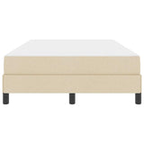 Letto a molle con materasso Crema 120 x 190 cm Tessuto