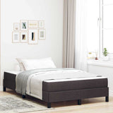 Letto a molle con materasso Marrone Scuro 120 x 200 cm Tessuto