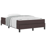 Letto a molle con materasso Marrone Scuro 120 x 200 cm Tessuto