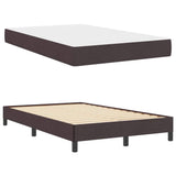 Letto a molle con materasso Marrone Scuro 120 x 200 cm Tessuto