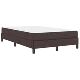 Letto a molle con materasso Marrone Scuro 120 x 200 cm Tessuto