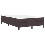 Letto a molle con materasso Marrone Scuro 120 x 200 cm Tessuto