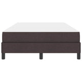 Letto a molle con materasso Marrone Scuro 120 x 200 cm Tessuto