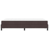 Letto a molle con materasso Marrone Scuro 120 x 200 cm Tessuto